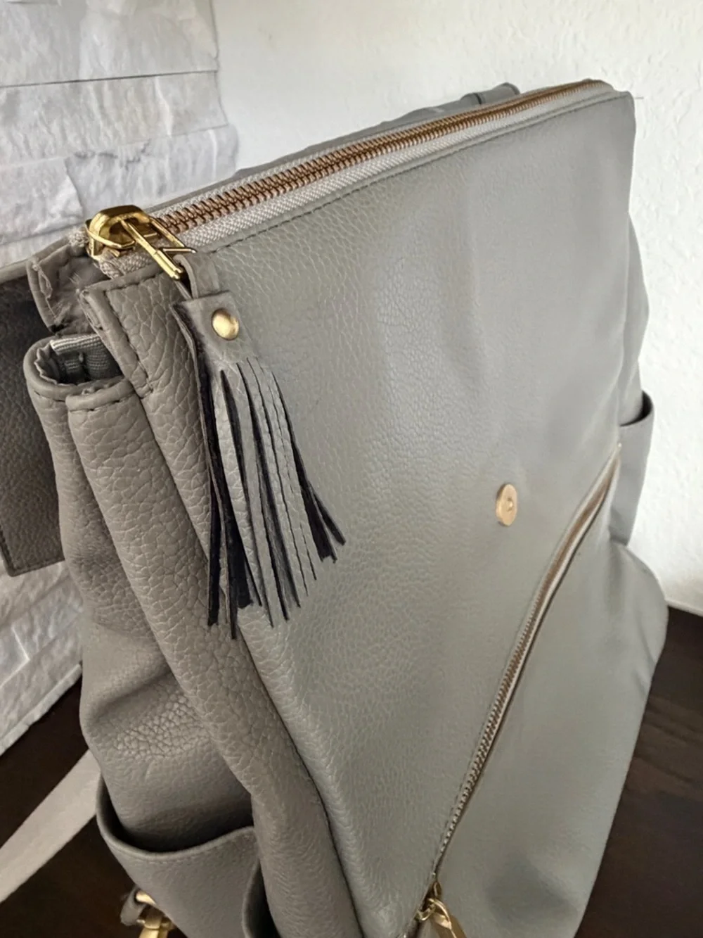Freshly Picked‎ Classic Diaper Bag-Stone